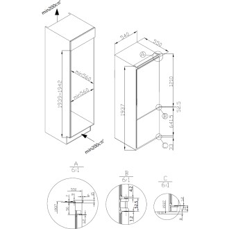 CHLADNIČKA VESTAVNÁ KC2300J