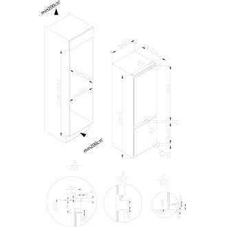 CHLADNIČKA VESTAVNÁ KCN2700J