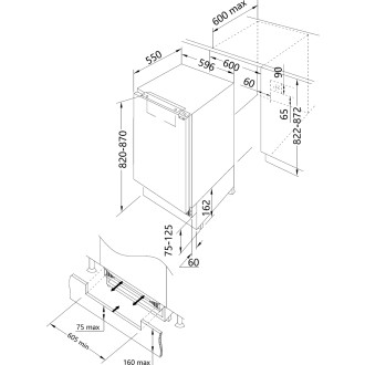 CHLADNIČKA VESTAVNÁ KC2124J