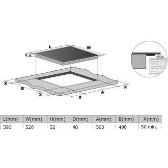 DESKA SKLOKERAMICKÁ KPV6011B