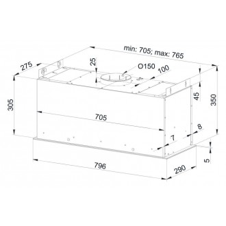 ODSAVAČ PLNĚ VESTAVNÝ KMV8020BLG