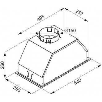 ODSAVAČ PLNĚ VESTAVNÝ KOV5002BLG