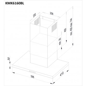 Odsavač komínový KMK6160BL