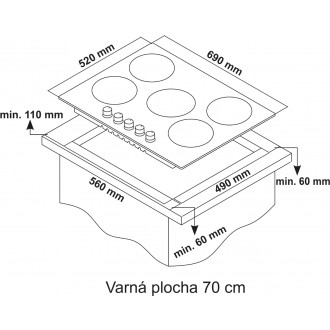 DESKA PLYNOVÁ KPG7020BG