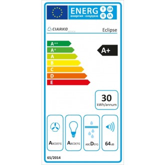 Odsavač šikmý komínový Eclipse Black Inox (CDP6001CC)