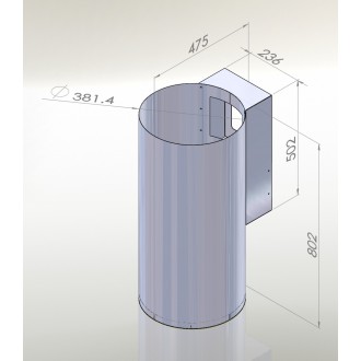 Odsavač komínový Tubus Inox (CDP3801I)