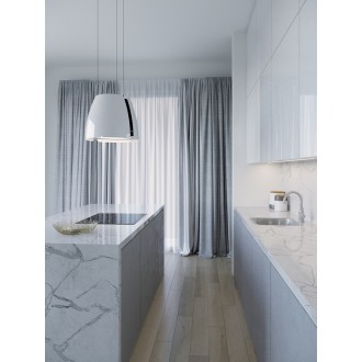 Odsavač ostrůvkový Miss W Glossy White (CDW5001B)