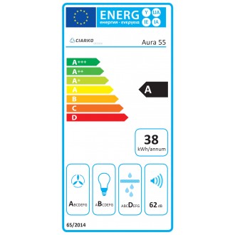 Odsavač vestavný do skříňky Aura 55 White (CDZ5501B)