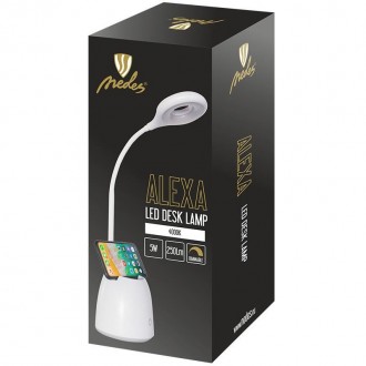 LED stolní lampička ALEXA DL1204/W