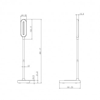 LED stolní lampička MEGGIE DL3304/B/W