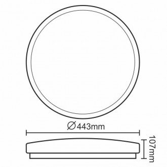 Svítidlo OPAL 50W/CLR0/SMD/4000K/SI - LC724A/SI
