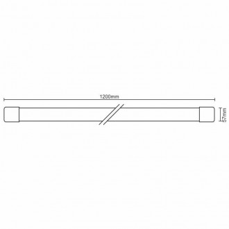 Svítidlo 40W/IP40 WTL1200/2835/4000K - LNL124