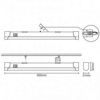 Svítidlo 15W/IP20 BL/900/2835/4000K - LNL923