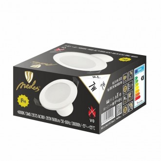 Svítidlo 7W/IP44/DR01/SMD/4000K/WH - LDL153