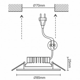 Svítidlo 7W/IP44/DR02/SMD/4000K/WH - LDL253