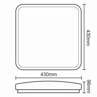 LED svítidlo OPAL + dálk. ovladač 50W/CLS0/SMD/RC/SI - LC801A/SI/S