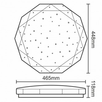 LED svítidlo OPAL + dálk. ovladač 50W/CLR3/SMD/RC/AS - LC811D