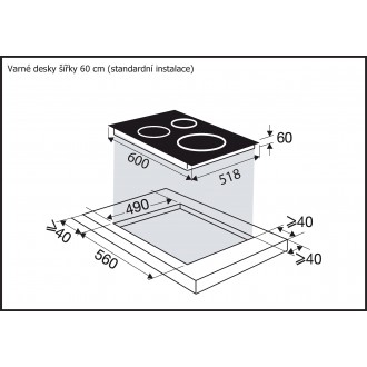 DESKA INDUKČNÍ BPI264HSW