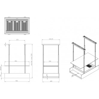 ODSAVAČ OSTRŮVKOVÝ CDW901C+P