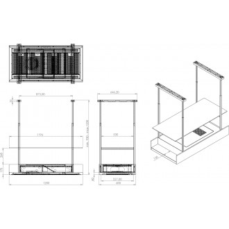 ODSAVAČ OSTRŮVKOVÝ CDW1201C+P