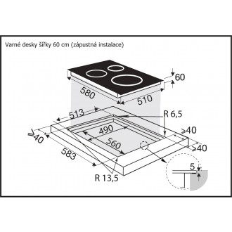 DESKA INDUKČNÍ BPI164DUW