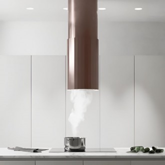 Odsavač ostrůvkový Roto W Rosegold (CDW3803RGS)