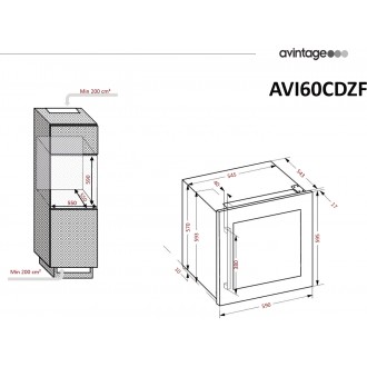 VINOTÉKA AVI60CDZF
