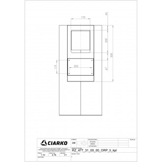Odsavač komínový Tubus Gold Steel (CDP3801GS)