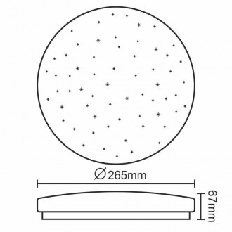 Svítidlo STAR 12W/CLR4/SMD/2700K/AS - LC741S
